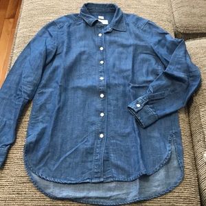 Loft chambray button down shirt
